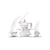 ALESSI Pulcina Coffee Maker 6 Cup